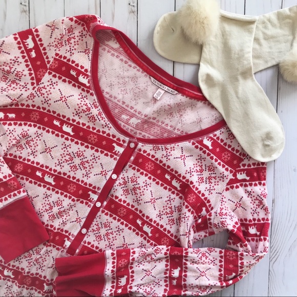Victoria's Secret Other - Victoria’s Secret Long Sleeve Thermal Pajama Top